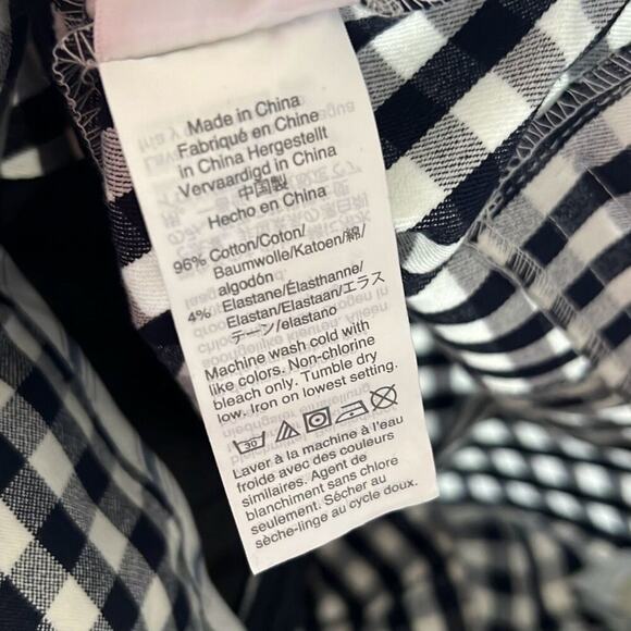 NWT J. Crew size 4 navy blue & white ankle pants - Picture 6 of 6